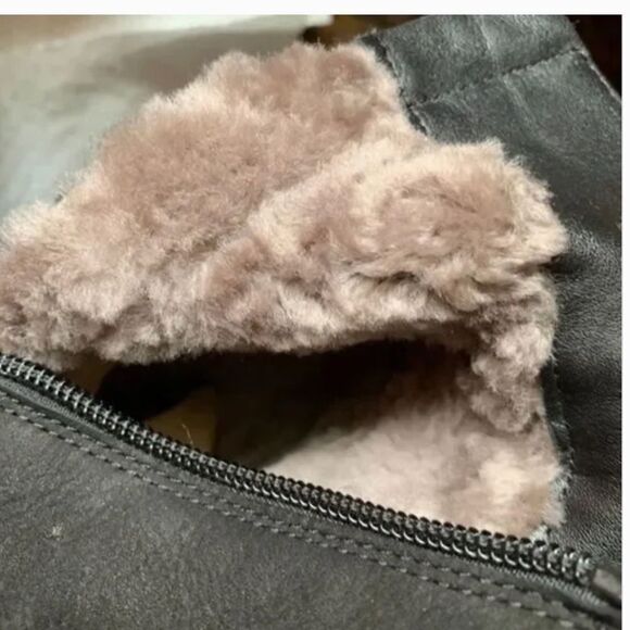 MARIO BERLUCCI GENUINE FULLY LINED SHEARLING SHEEPSKIN LEATHER ITALIAN B… - Picture 3 of 9